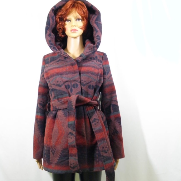 Coffee Shop Multi Color Navajo Style Car Coat - Picture 2 of 8